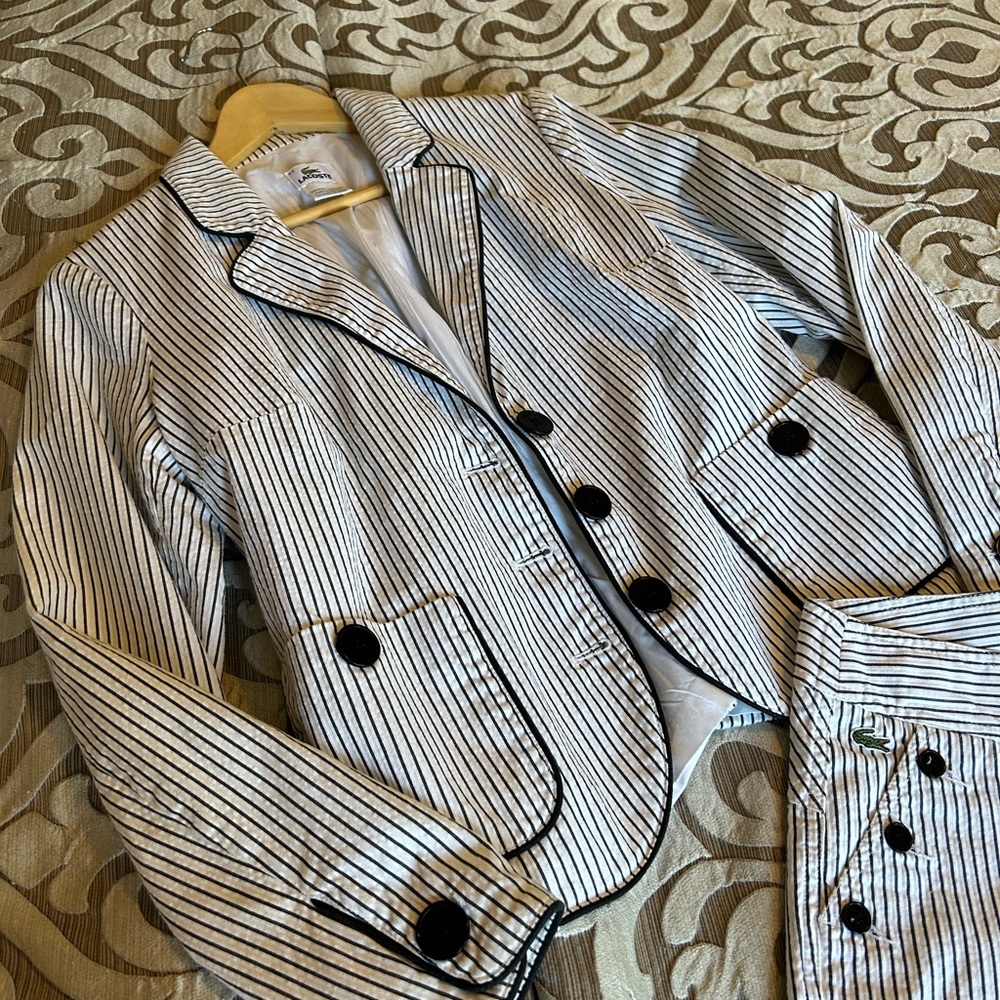 Lacoste jacket and shorts